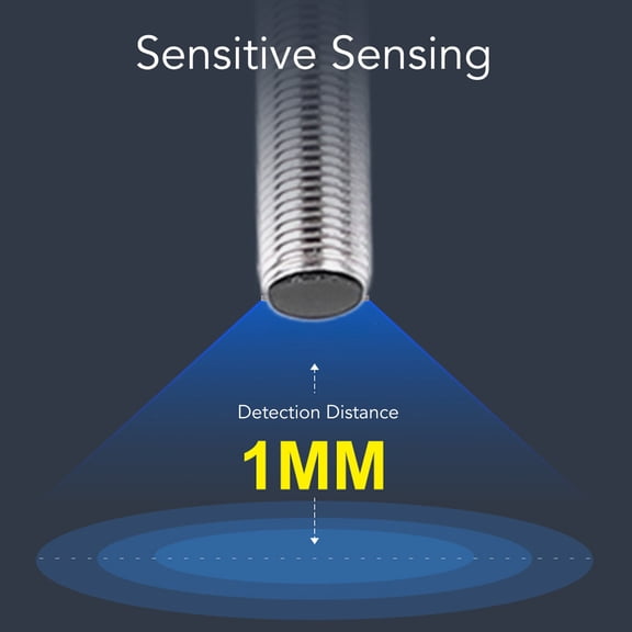 Inductive Proximity Sensor: DC 3,Wire, Normally Open, M5 Thread, Ideal For Assembly Lines