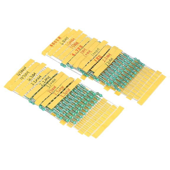 Inductor,0510 Dip Inductor 1w 20 Dip Inductor Kit 10% 1w 200pcs 0510 Dip Inductance 1/10/100/2.2/22/220/3.3/33/330/4.7/47/470/6.8/680/15/150 H Kit Set Tolerance 1w 20 Inductance