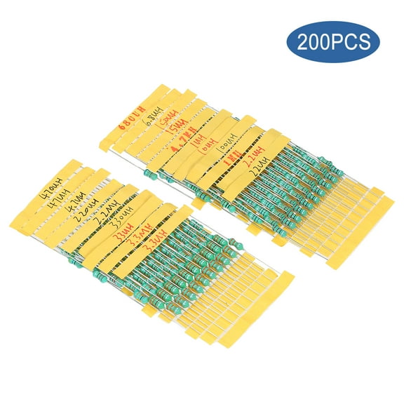 Inductor,Inductor Kit Set Dip Inductor Kit 1w 20 Inductance Tolerance 10% 10% 1w Kit Set Tolerance 0510 Dip Inductor 1w 20 200pcs 0510 Dip Set Tolerance 10% Kedelak