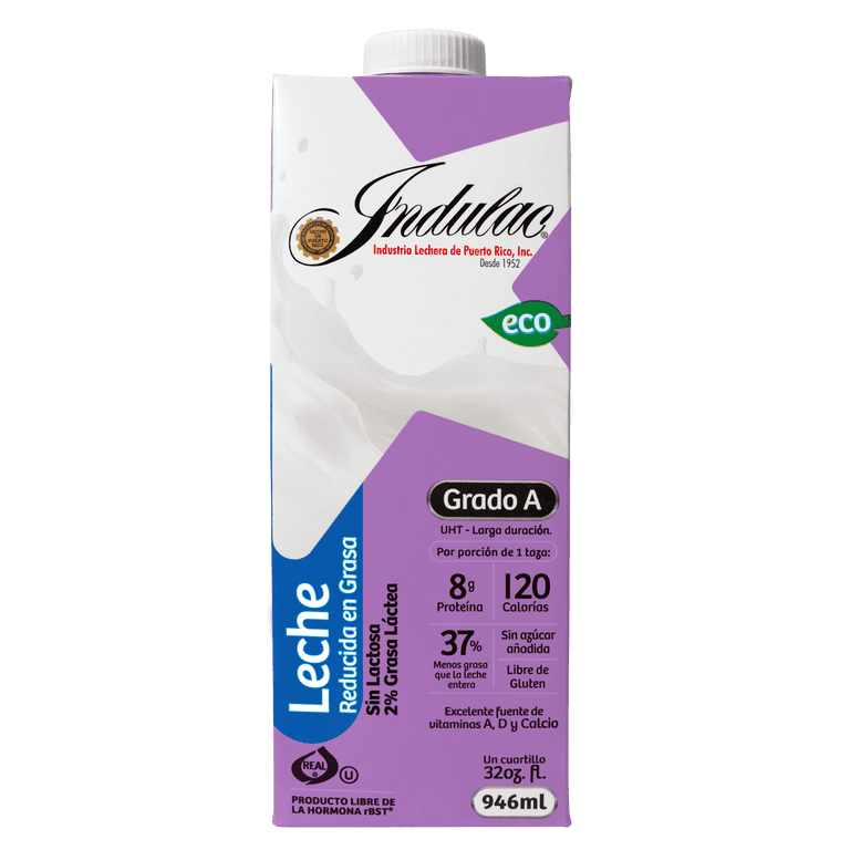 Indulac Lactose Free Millk, 2% Fat, 32oz, No Scent, Bottle