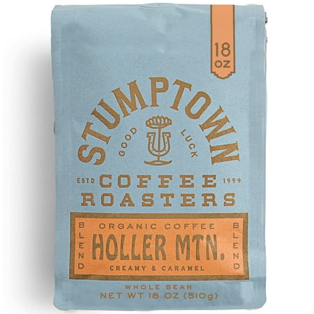 Stumptown Coffee Roasters, Medium Roast Organic Whole Bean Coffee - Holler Mountain 18 Ounce Bag with Flavor Notes of Citrus Zest, Caramel and Hazelnut