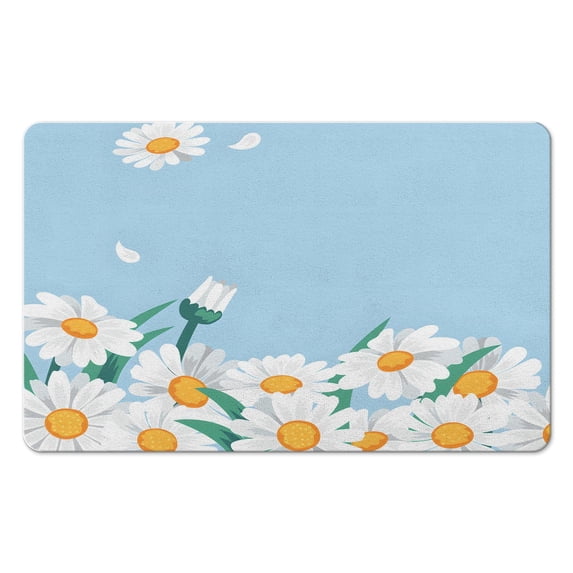 Indulge in Spa-Like Luxury with Medallion Floral Bathroom Rugs - Highly Absorbent, Quick Dry Bath Mat - Enhances Your Shower Room Décor, 20x32 inch