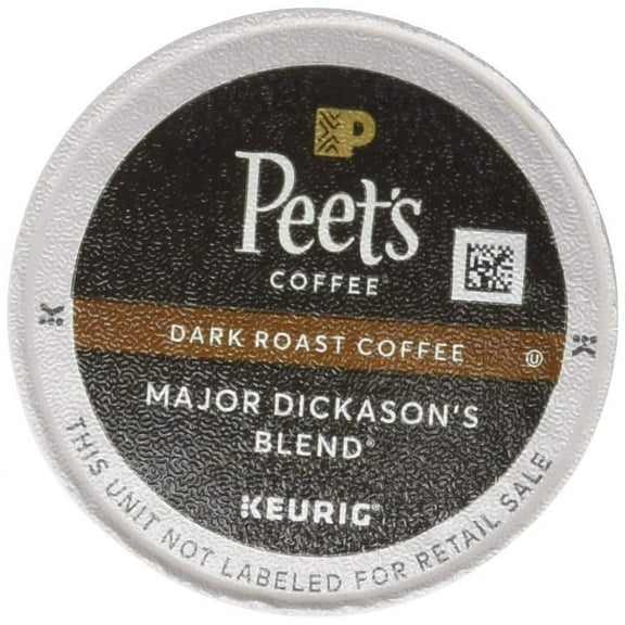Indulge in the Exquisite Flavor of Peet's Major Dickason's Blend - 60 Count Deep Roast K-Cup Brewers Pack.