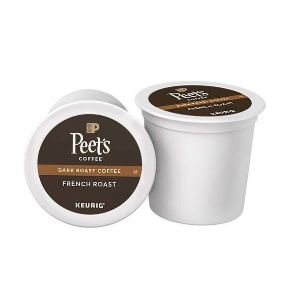 Indulge in the Rich Aroma of Peet's Coffee French Roast: Premium Dark Roast K-Cup Pods - 16 Count Pack for Keurig Lovers!.