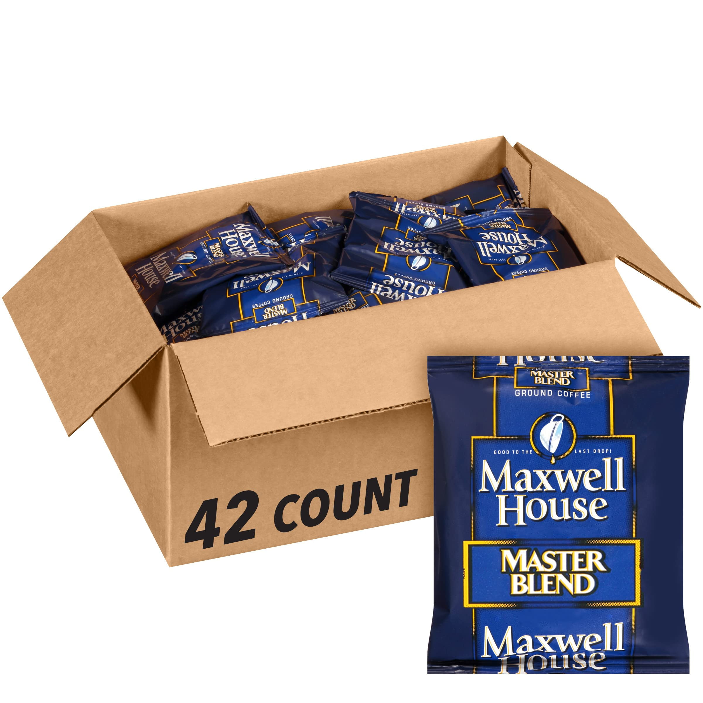 Master Blend Ground Coffee, 1.25 oz Fraction Pack, 42/Carton, Ships in 1-3 Business Days Master Blend Ground Coffee, 1.25 oz Fraction Pack, 42/Carton, Ships in 1-3 Business Days