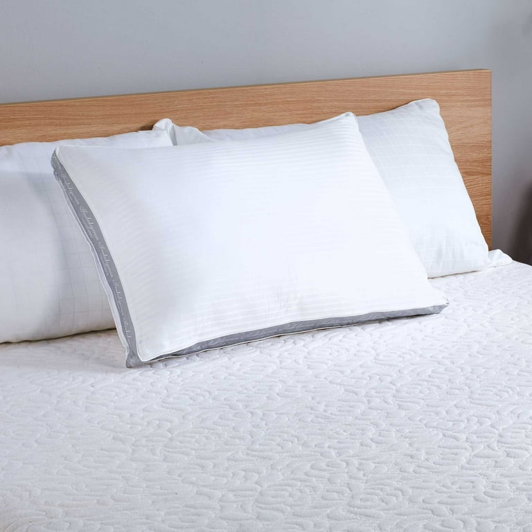 Serta White Down Fiber Side Sleeper Pillow - King