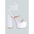 thumbnail image 1 of Indulgence Metal Chain Lace Up Chunky Sandals, 1 of 11