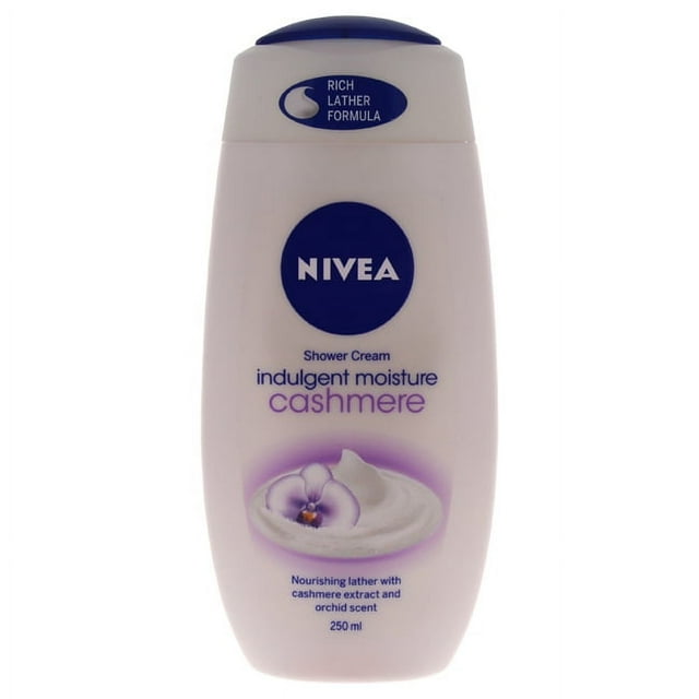 Indulgent Moisture Cashmere Shower Cream by Nivea for Unisex 8.5 oz