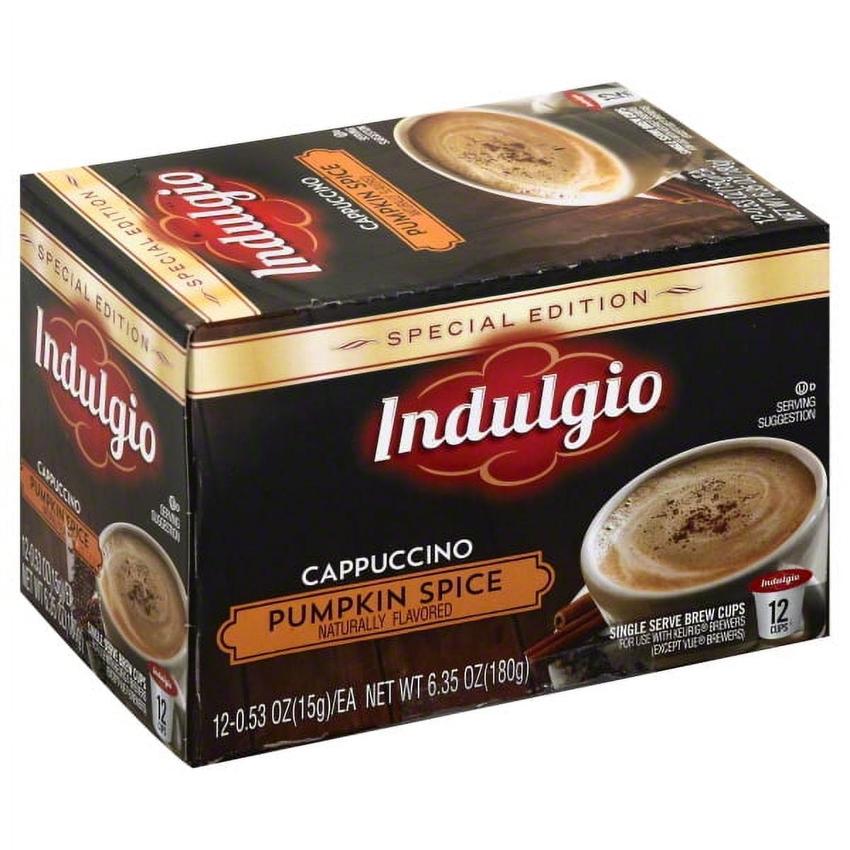 Indulgio cappuccino k cups cheap