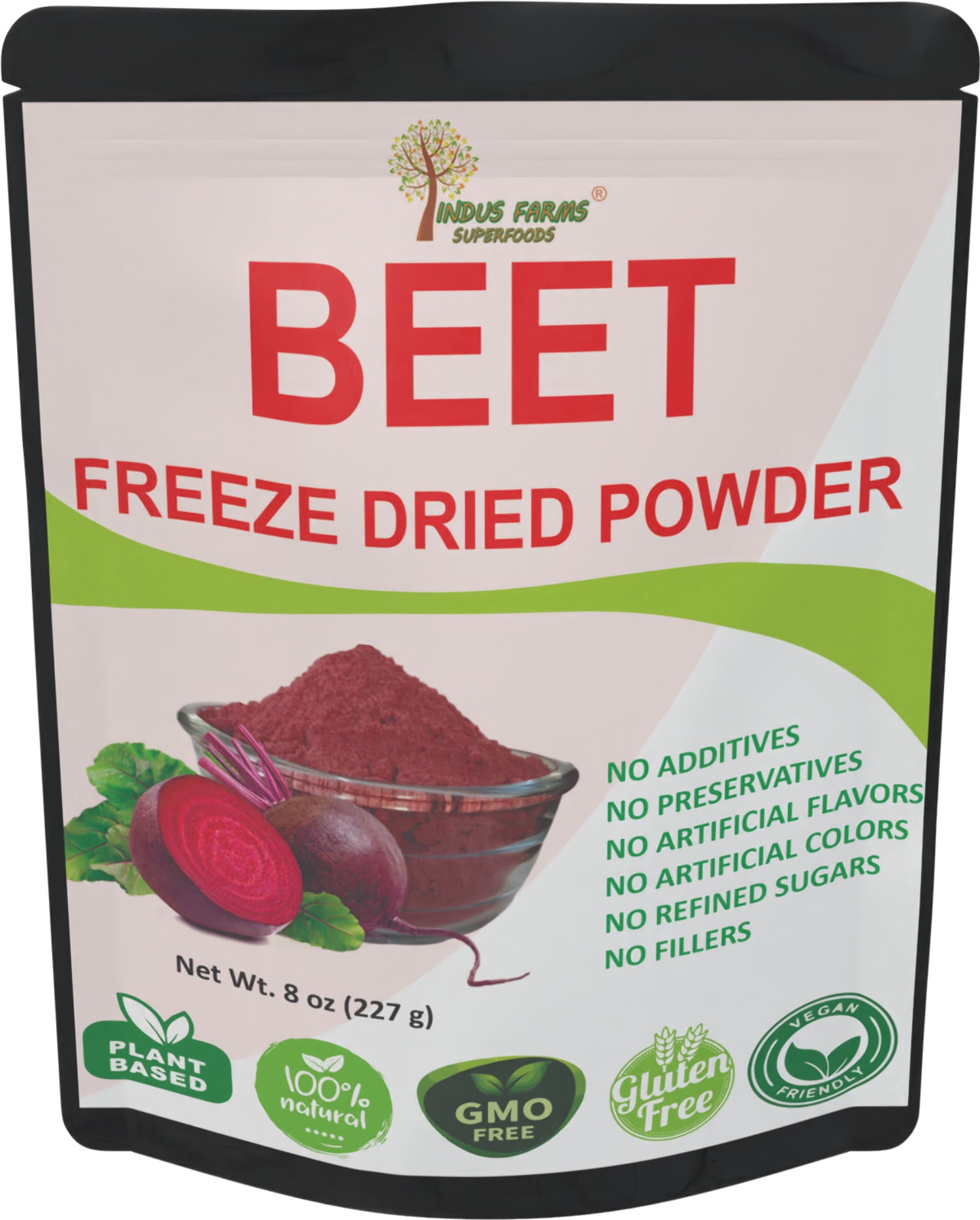 Indus Farms Superfoods Freeze Dried Beet Powder, Additive-Free, GMO-Free, Vegan
