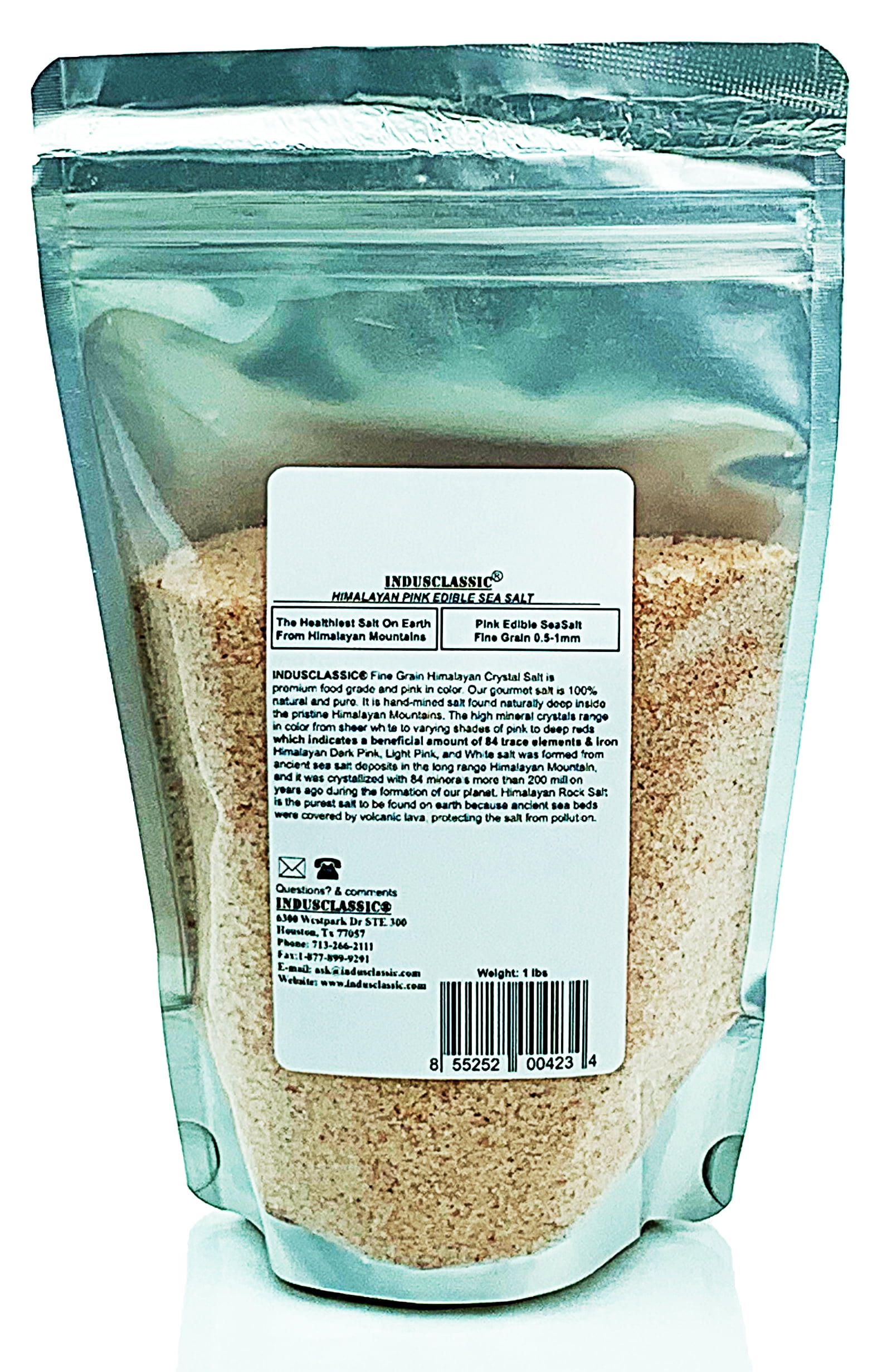 IndusClassic 1 lbs Authentic Pure Natural Halal Unprocessed Himalayan ...