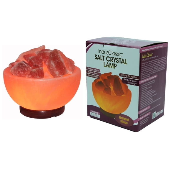 IndusClassic LFBM-04 Fire Bowl Himalayan Crystal Rock Salt Lamp With Dimmable Control