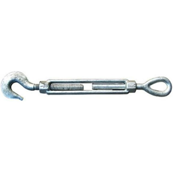 Indusco 939 00136 0.5 x 6 in. Hook & Eye Turnbuckle, Galvanized