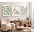 thumbnail image 1 of Induslyfe Framed Green Wall Art Canvas Decor Set of 3, Matisse Wall Art Framed Prints Posters Mid Century Modern Art, Aesthetic Floral Botanical wall art for bedroom, living room bathroom 18x24, 1 of 7