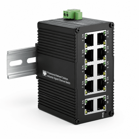 Industrial 10-port Gigabit Network B-c 5v/dc 9-56v Power