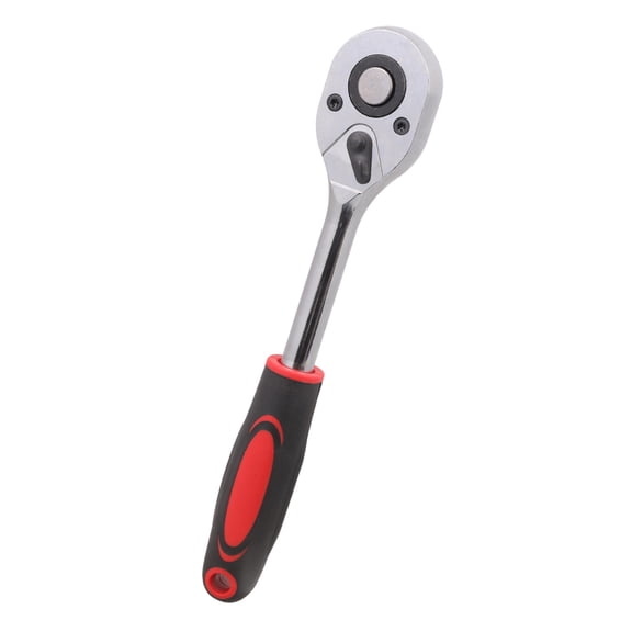 Industrial 180° Socket Wrench with Ergonomic Rubber Handle for Hard-Access Engine Components & Mechanical Adjustments