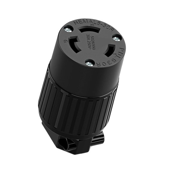 Industrial 30 A 250V Locking Electrical Connecors L6-30R Locking Plugs Connectors For Generators And High Load Devices