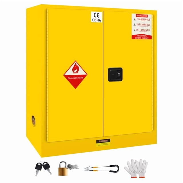 Industrial 30 Gallon Flammable Storage Cabinet, Fire and Explosion ...