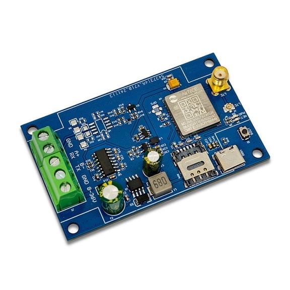 Industrial 4G to RS232 DTU Module for Data Transmission, Blue PCB 1-Pack