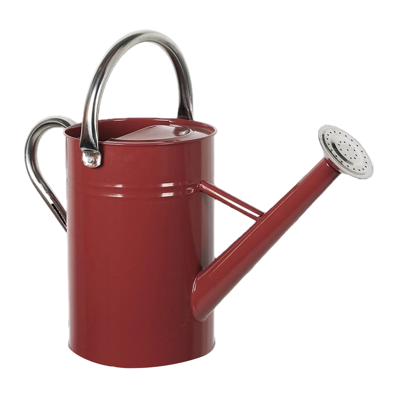 Industrial 5L Capacity Metal Watering Can Heavy Gauges Iron Comfortable Angled Spout Garden Irrigation Solution