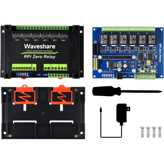 Industrial 6-Channel Relay Module for Zero WH RS485/CAN Bus Power Supply Isolation Photocoupler Isolation