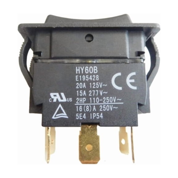 Industrial 6 Pin Rocker Switch 125/250V 20/15A Push Button Switches Arc Pushbutton Switch for Industrial Electric Power