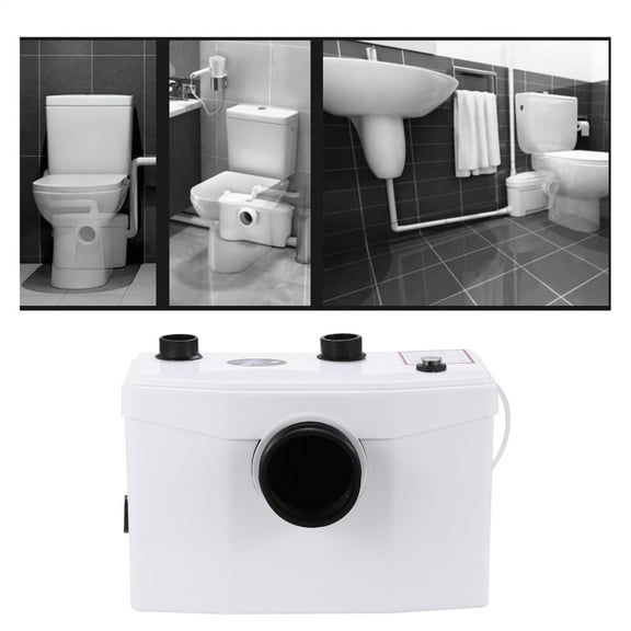 Industrial 600W Macerator Sewage Pump, 110V Effluent System with 4 Inlets for Marine Toilets and Residential Basements