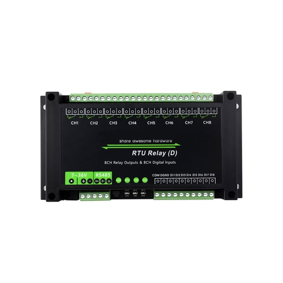 Industrial 8 Channel Control Module Modbus RTU 8CH Module RS485 Digital Input RS485 Communication