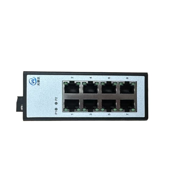 Industrial 8-Port Fast Ethernet DIN-Rail Unmanaged Switch DC1248V