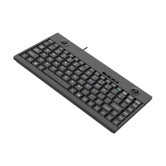 Industrial 88Key Profile Keyboards With Opticals Trackings Ball 3 Button Mouse Ergonomic Waterproof USB Wireds Design