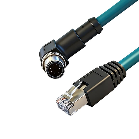 Industrial 8Pin to RJ45 Networking Coding Cable Industrial Shielding Drag Chain Line 8Pin High Flexibility Ca