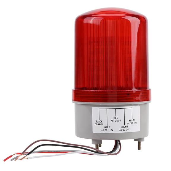 Industrial AC 220V Warning Beacon Light and Emergency LTE-1101 Rotary Security Strobe Signaling Lamp / 7.1 x 3.1 inches (18 x 8 cm)