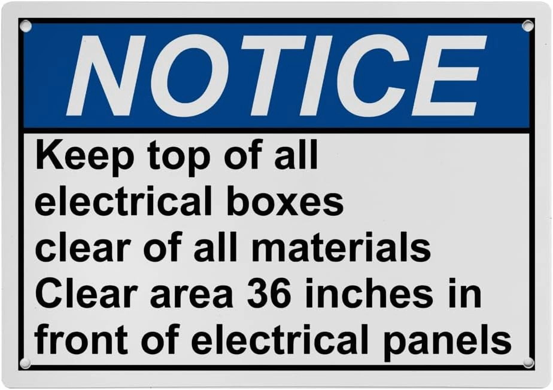 Industrial ANSI Electrical Panel Warning Sign - 8