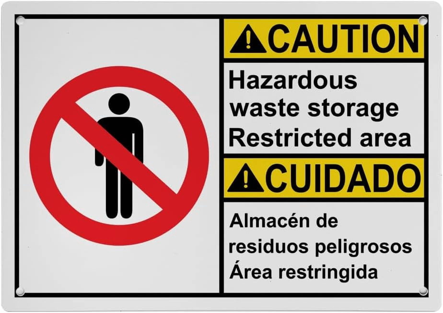 Industrial ANSI Hazardous Material Warning Sign - 8