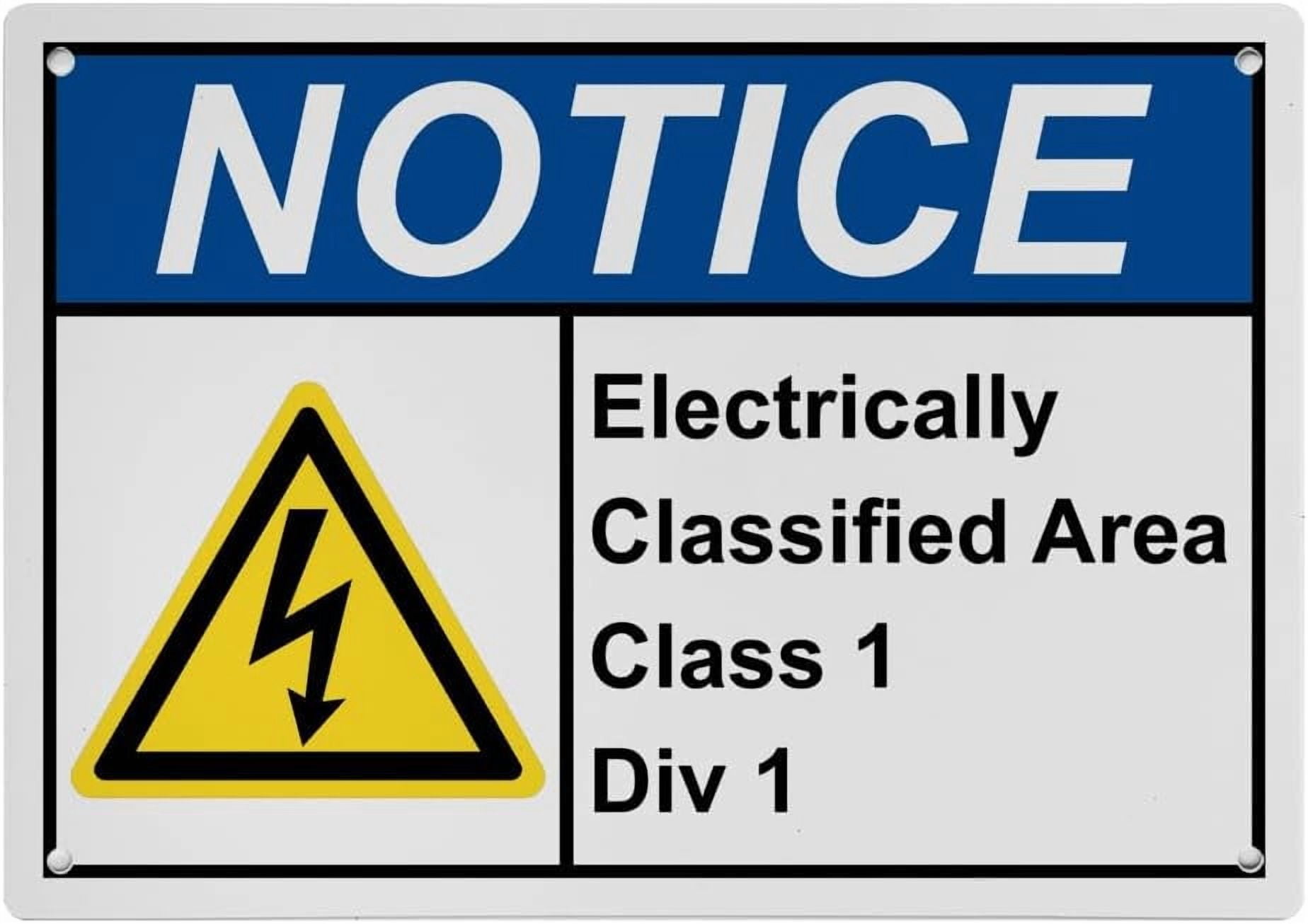 Industrial ANSI Horizontal Electrical Warning Sign - 8