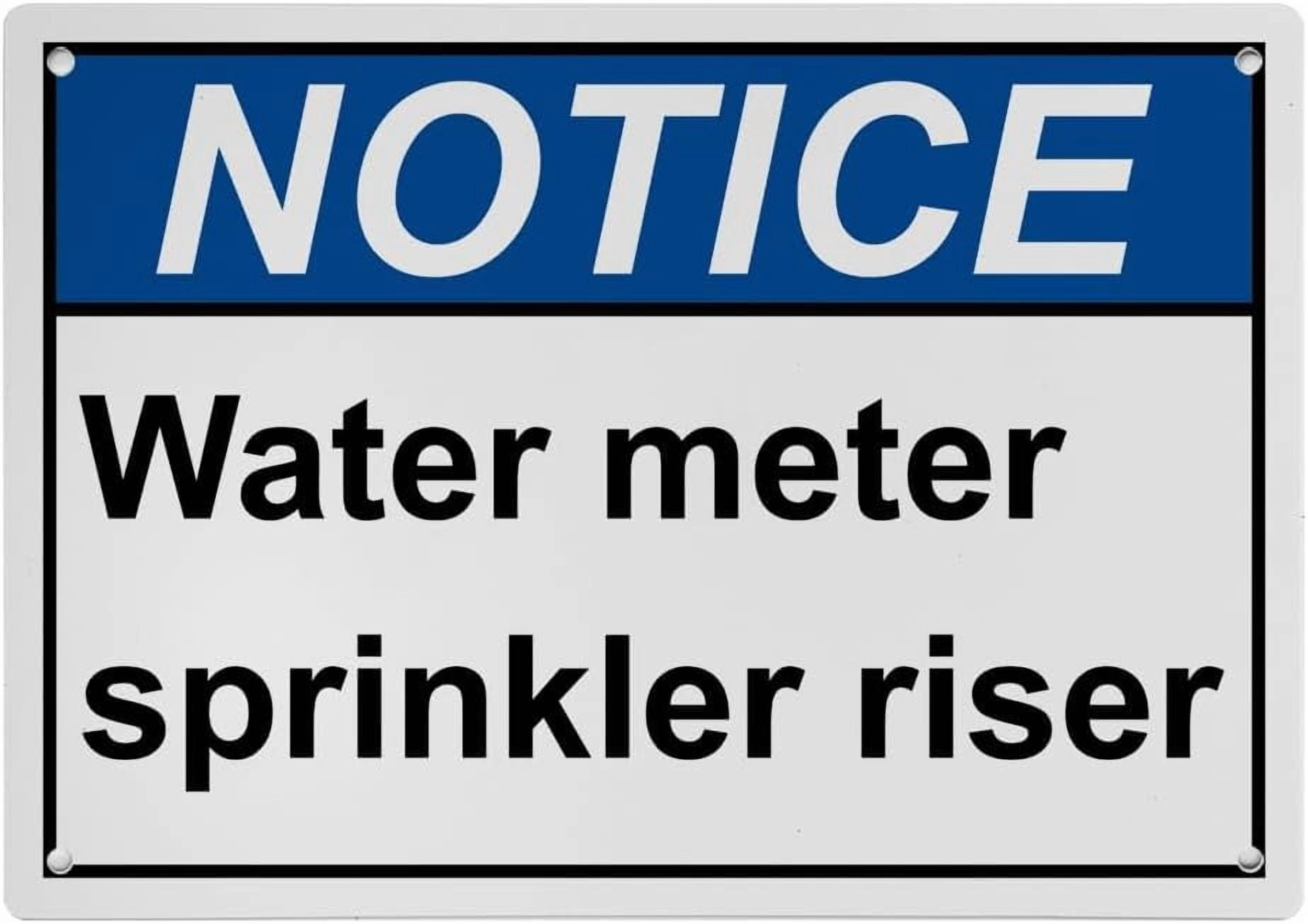 Industrial ANSI Horizontal Fire Sprinklers Warning Sign - 8