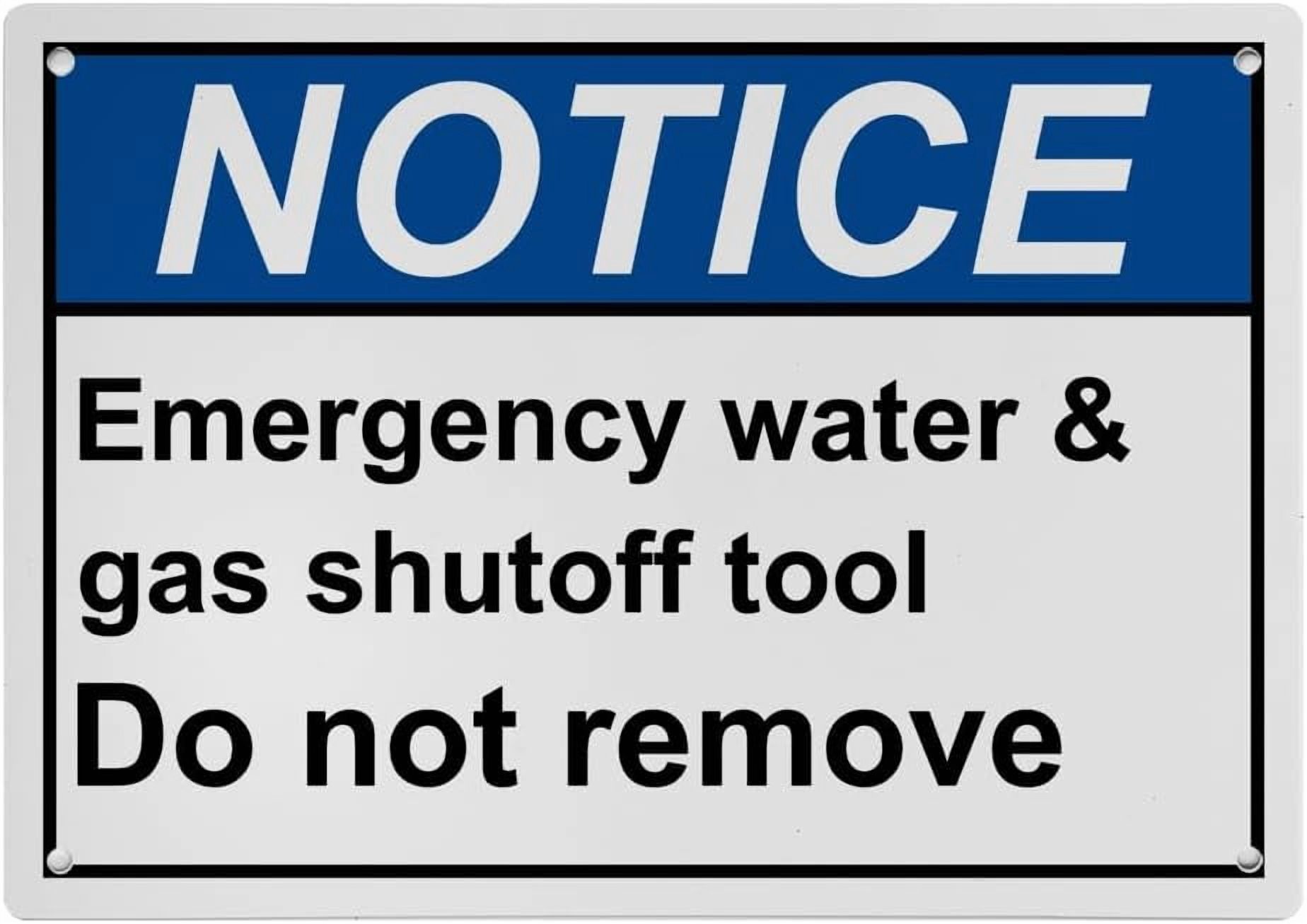 Industrial ANSI Horizontal Fuel Warning Sign - 8