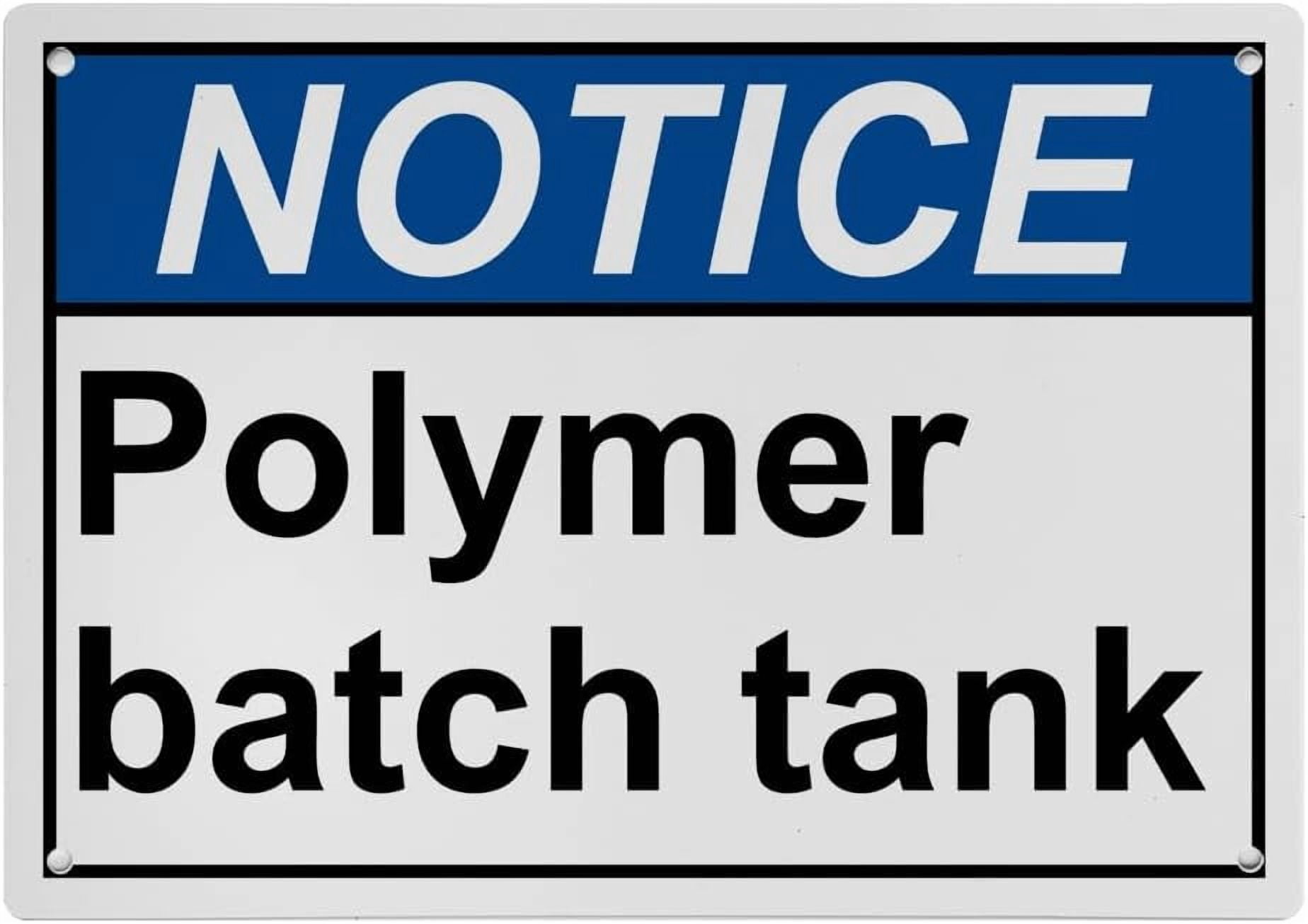 Batching Only Sign Industrial ANSI Horizontal Hazardous Material Warning Sign - 8