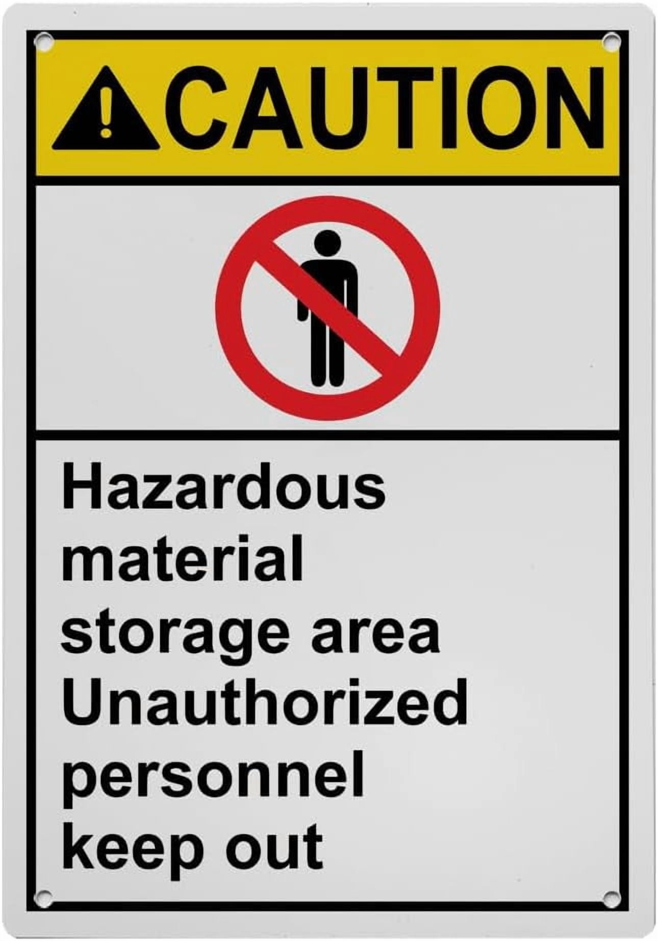 Industrial ANSI Vertical Authorized Personnel Only Warning Sign - 8