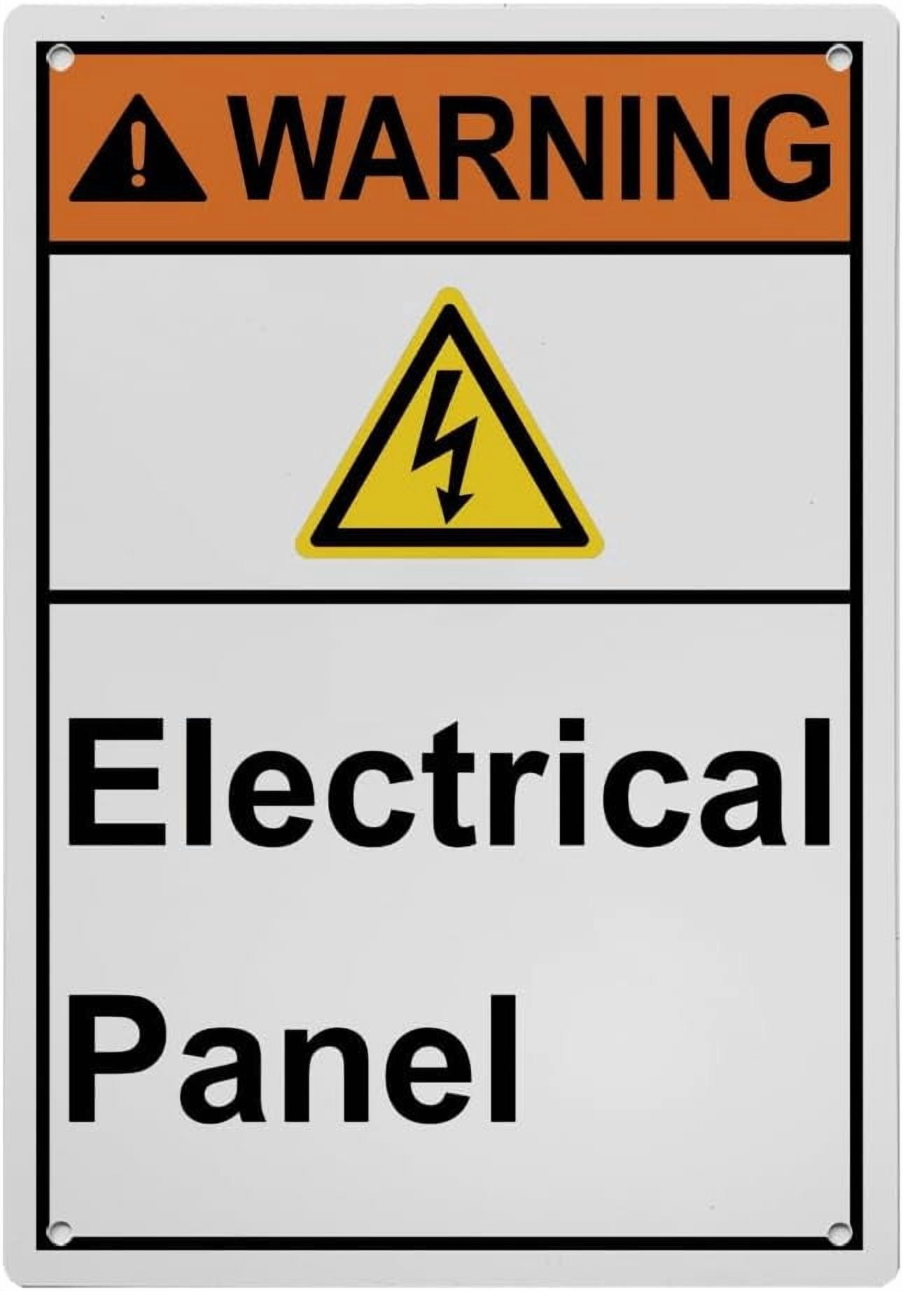 Industrial ANSI Vertical Electrical Panel Warning Sign - 8