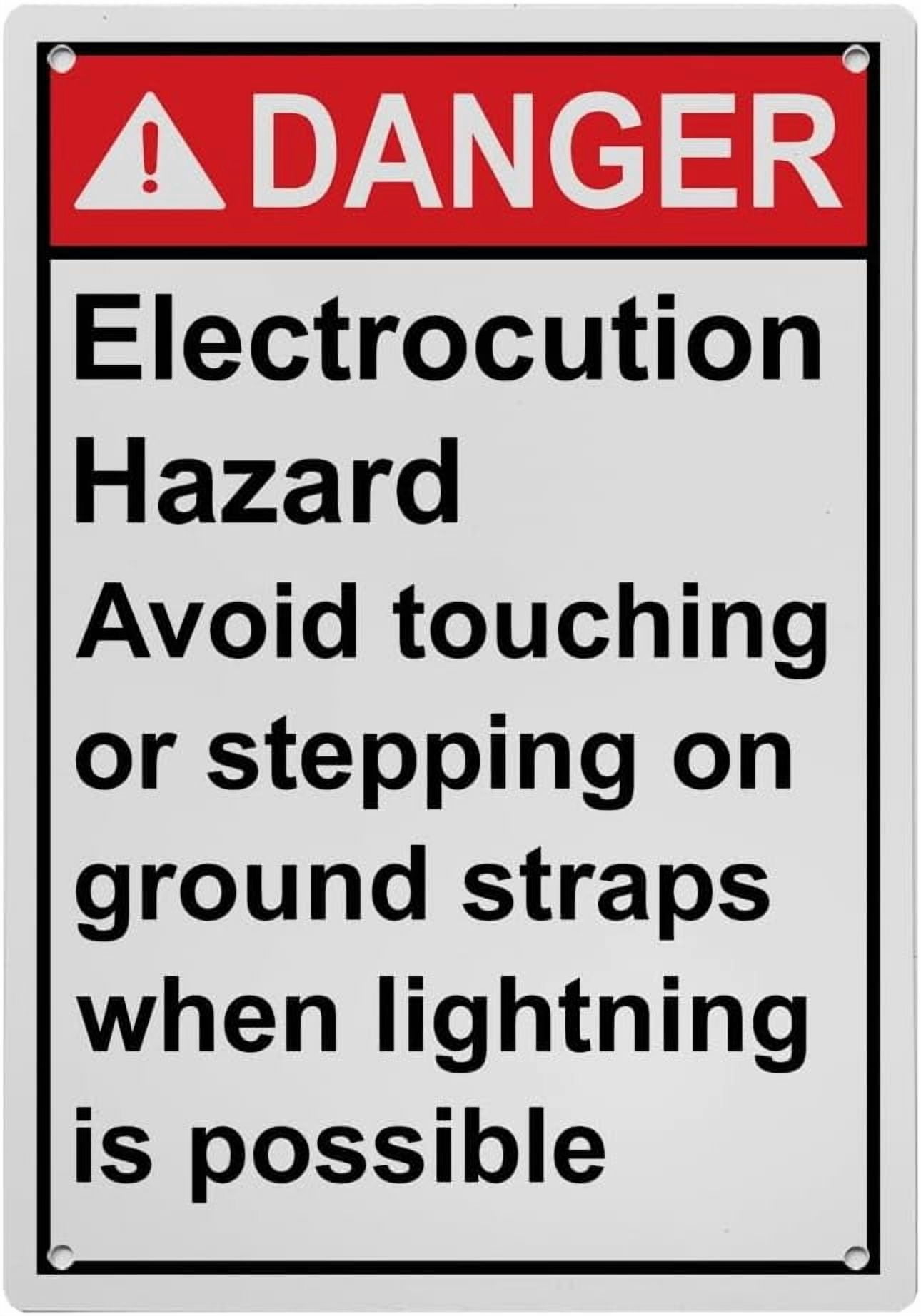 Industrial ANSI Vertical Electrical Warning Sign - 8"x12" for Indoor ...