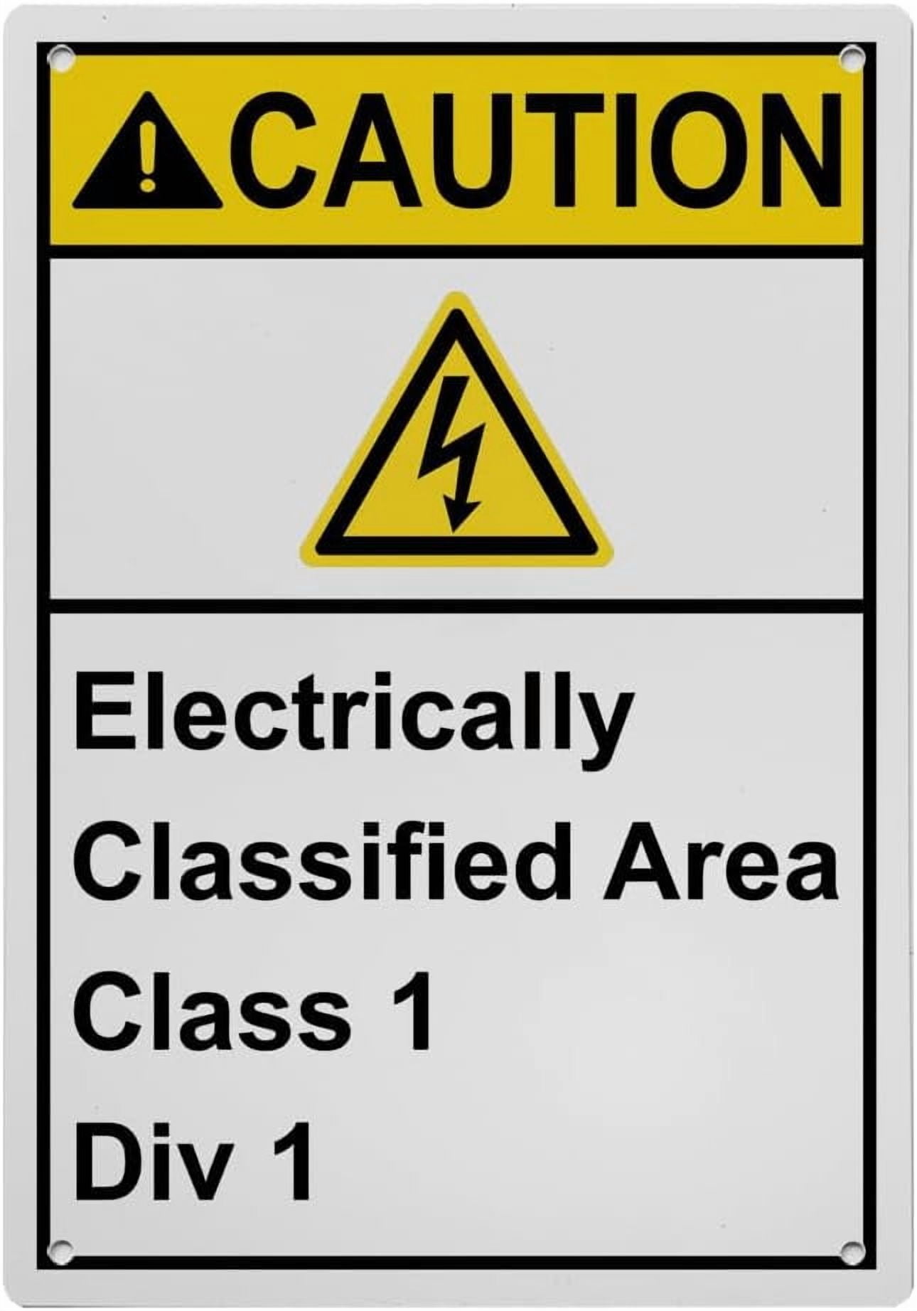 Industrial ANSI Vertical Electrical Warning Sign - 8