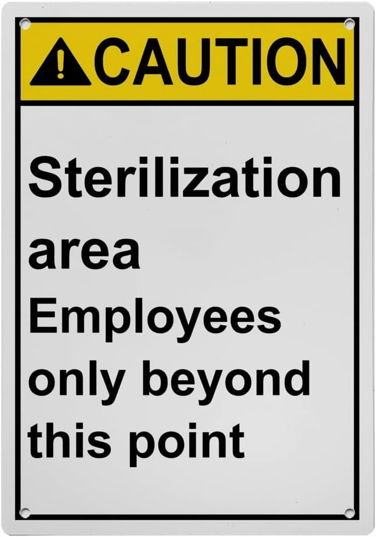 Employees Sign Texture Industrial ANSI Vertical Employees Only Sign - 8