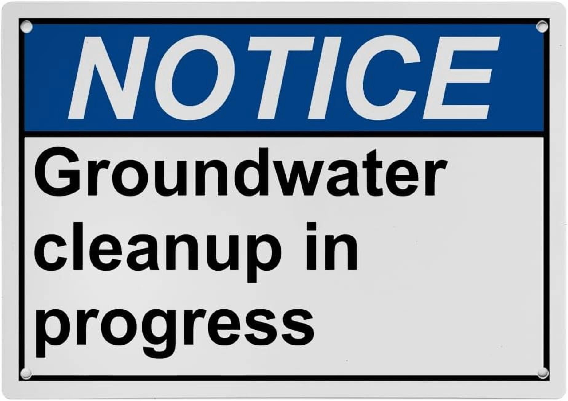 Process Water Above Sign Industrial ANSI Water Warning Sign - 8