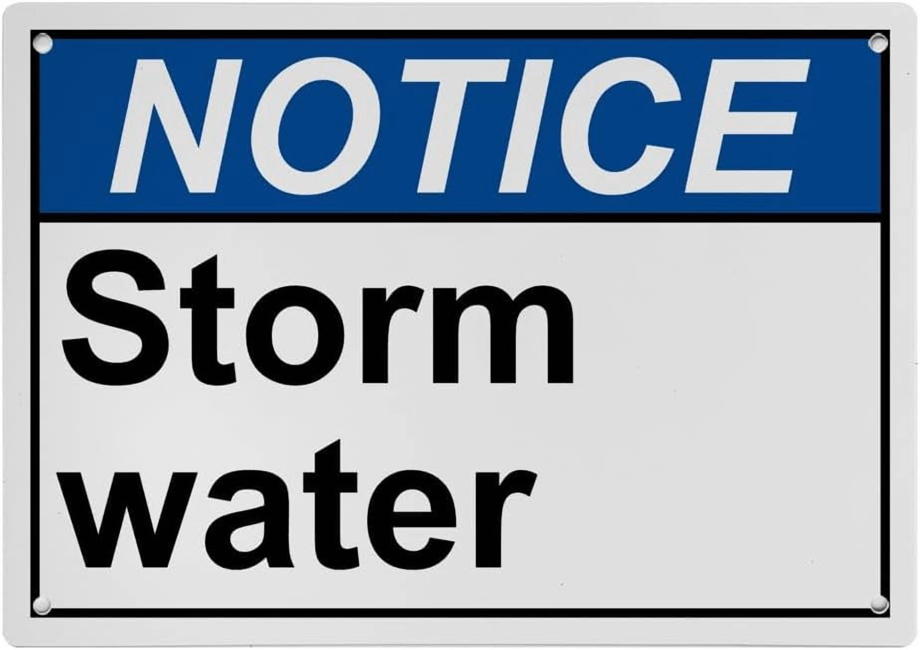 Industrial ANSI Water Warning Sign - 8