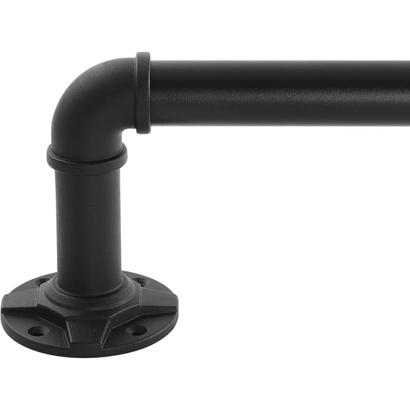 Industrial Adjustable Blackout Curtain Rod 72-144 Inch - Heavy Duty Wrap Around for Windows, Indoor/Outdoor Room Divider Drapery