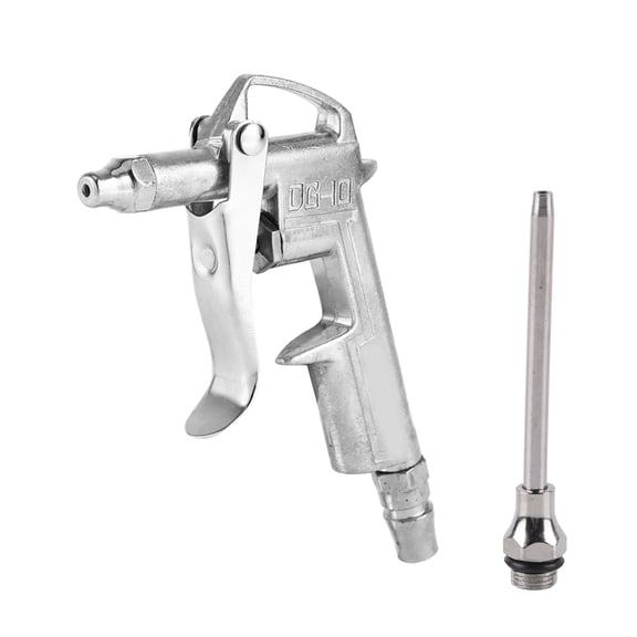 Industrial Air Compressor Dust Duster Trigger Handle, 1/4" Compressed Alloy Nozzle Blow Gun DG-10, Pneumatic Air Compressor Accessory Tool Dust Cleaning and Blower Gun