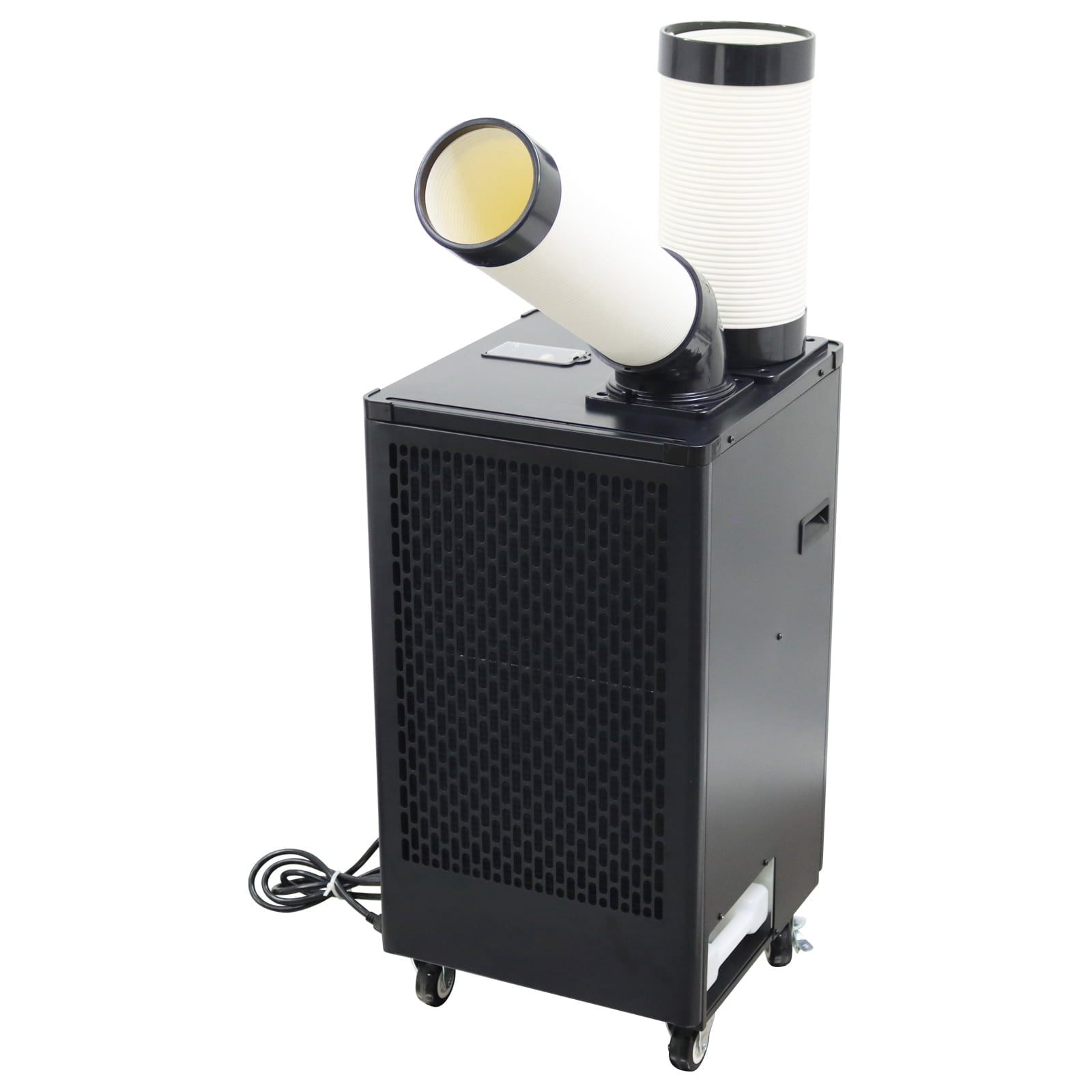 Industrial Air Conditioner Portable Air Flow Spot Cooling Aircon with Wheel 110V 350-450m/h Single Outlet Black