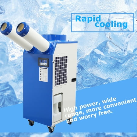 Industrial Air Conditioner Portable Industrial Cooling Unit 12000 BTU/h with 14L Tank 110V