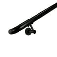 thumbnail image 1 of Industrial Aluminum 1.5 Inch Round Ada Complete Indoor/outdoor Straight Handrail Grab Bar Kit, Returns To Wall, 3 Foot Handrail, 1 of 4